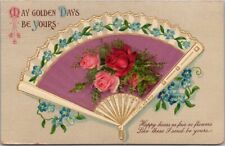 Vintage 1912 Birthday Embossed Postcard 