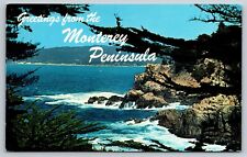Greetings From Monterey Peninsula Cypress Cove Point Lobos Postcard California picture