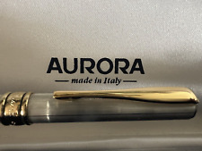 Aurora Pen Fountain Pen Magellan Silver Silido 925 Pen Gold 14K Warranty picture