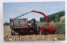 Postcard 1950s farm equipment Advertising Papec model Forage Harvester picture