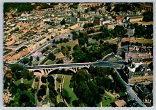 c1970s Luxembourg Aerial View Vintage Postcard picture