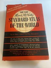 1949 Vintage Rand McNally Standard Atlas of The World Book 📕 abq picture
