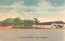 BLUE HAVEN MOTEL Cody Wyoming 1955 Postcard picture