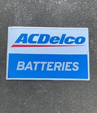 AC Delco Batteries Metal Sign Gas Oil Garage Wall Decor Parts Tools Bar Pub picture