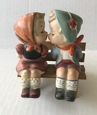 Vintage 1959 Napco Japan Ceramic Kissing Boy Girl on Bench c4073 picture