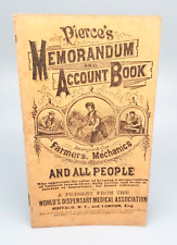 1902 PIERCE'S Memorandum and Account Book World's Dispensary Medical Assoc picture