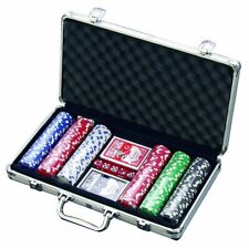 300 Chip Dice Style Poker Set in Aluminum Case (11.5 G Chips), 2 decks of cards picture