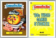 Pac-Man Atari Garbage Pail Kids GPK Spoof Card We Hate '80s Video Games Sticker picture
