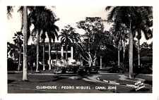 Clubhouse Pedro Miguel in Panama Canal Zone 1948 RPPC Postcard Foto Flatau picture