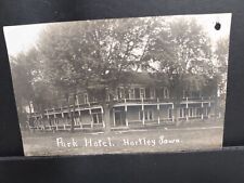 Park Hotel Hartley Iowa Real Photo Postcard Dated 1907 picture