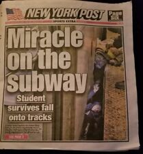 NEW YORK POST 1/12/18 Last Of The Motorheads Fast Eddie RIP Miracle On Subway  picture