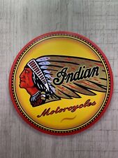 Indian Motorcycle MAGNET Vintage Style Quality Logo Type Die-cut round picture