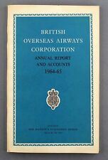 BOAC 1964-65 AIRLINE ANNUAL REPORT & ACCOUNTS B.O.A.C. BOEING 707 VICKERS VC10 picture