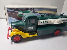 Vintage 1985 First Hess Truck Toy Bank w/ Working Lights & Original Box picture