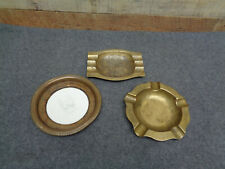 Vintage Brass Ashtrays - Lot of 3 picture