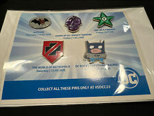 SDCC 2023 DC Panels Exclusive Pins Complete Set Gotham Starro Knight Terrors picture