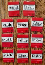 Lot of 11 Vintage Winston Racing No Bull Matchbooks Unused 1990s Words of Wisdom picture