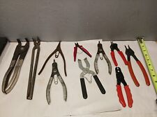 Lot Of 10 Snapring PLIERS, Hose PLIERS And Others USA & Others Vintage  picture