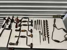 Vintage Hand Drill Lot With Bits picture