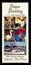 1970s Bayou Browsing US 90 Lafayette New Orleans LA Vintage Travel Brochure picture