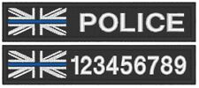 120x25mm Custom Police Name Identifier Patch Hook Backed Personalised picture
