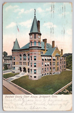 Fairfield County Court House Bridgeport Connecticut CT 1907 Postcard UDB picture