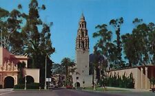Postcard CA Balboa Park Plaza de Panama & California Tower Vintage Old PC e9062 picture