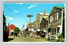 Cape Ann MA-Massachusetts, Bearskin Neck, Rockport Tourist Spot Vintage Postcard picture