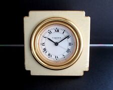 Cartier 7512 Gold & Enamel Desk Office Alarm Clock 7.4 (X) 7.4 (X) 2.7 cm, 418gr picture