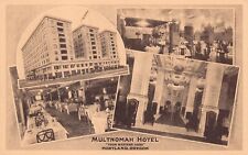 Portland OR Oregon Multnomah Hotel Street View Interor Lobby Vtg Postcard C64 picture