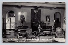 RPPC John Ringling Residence Interior Living Room Sarasota Florida FL Postcard picture
