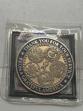 Rare U.S. Armed Forces Gold Tone Challenge Commemorative Coin picture