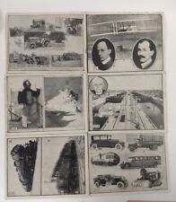 Interstate News Service 1926 6 Card Lot Transportation Themed Wright Brothers  picture