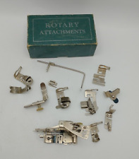 Vintage Griest Singer Rotary Sewing Machine Attachments Parts Box picture