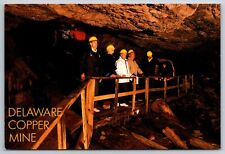 Postcard -  Delaware Copper Mine No. 1 Shaft Landing, Copper Country, Michigan picture