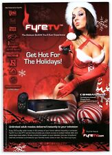 2008 FyreTV Print Ad, Chayse Evans Sexy Mrs Santa Outfit Combatzone Hot Holidays picture