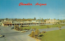 Postcard AZ: Chandler, Arizona, Business District, 1960's, Unposted picture