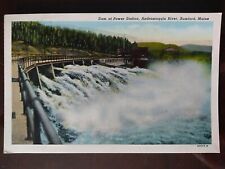 Dam at Power Station, Androscoggin River, Rumford, ME - 1930s/40s, Rough Edges picture