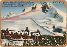 Metal Sign - Oregon Postcard - Timberline Lodge, Mt. Hood National Forest, Timb picture