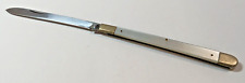 Nice Vintage Sabre Japan 677 Stainless Steel Folding Pocket Knife 9” open picture