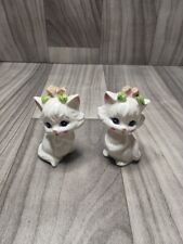 Bone China Miniature Cat Figurines Vintage picture
