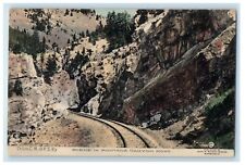 c1910's Railroad Train Scene In Montana Canyon Montana MT Unposted Postcard picture