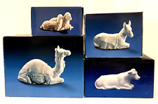 AVON NATIVITY COLLECTIBLES  -  COW  CAMEL  SHEEP  DONKEY - ALL BOXES FOAMS - 4pc picture