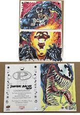 2021 UD Marvel Premier Dual Pano Sketch Card Venom by Dominic Racho picture