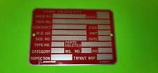 Boeing Aircraft Co UT-6902-1 USAF PROPERTY Tag Metal Plate - 4
