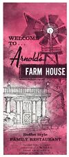 1960s Arnold's Farm House Resturant Buena Park CA Vintage Brochure picture