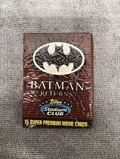 1991 Topps Stadium Club Batman Returns Sealed Trading Card Pack (1) Sealed picture