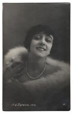 1917 Mistress Vera KARALLI Russian BALLET DANCER Tsarist PHOTO RPPC Postcard Old picture