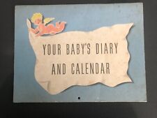 1944 YOUR BABY'S DIARY AND CALENDAR UNUSED APRIL 1944 - Heinz picture