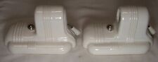 Antique Sconce Pair Vtg Porcelain Light Fixture Cabin Wall Art Rewired USA #B12 picture